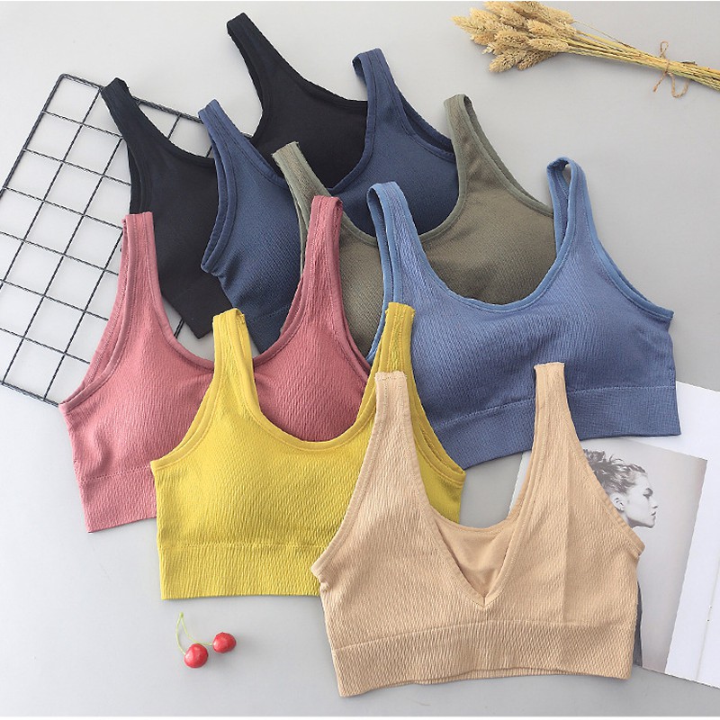 Áo bra Yoga Gym gân tăm CAO CẤP lưng chữ V SÀNH ĐIỆU | BigBuy360 - bigbuy360.vn