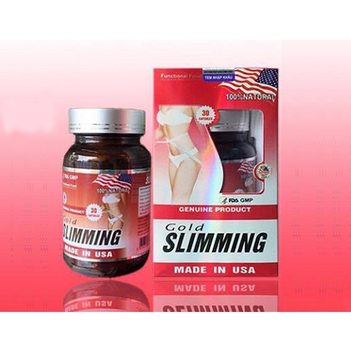 Viên Uống Giảm Cân Gold Slimming Dành Cho Cơ Địa Khó Giảm Của Mỹ -Hộp 30 viên