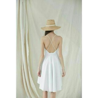 [CLIP THẬT]Đầm maxi sọc hở lưng cột nơ eo ulzzang
