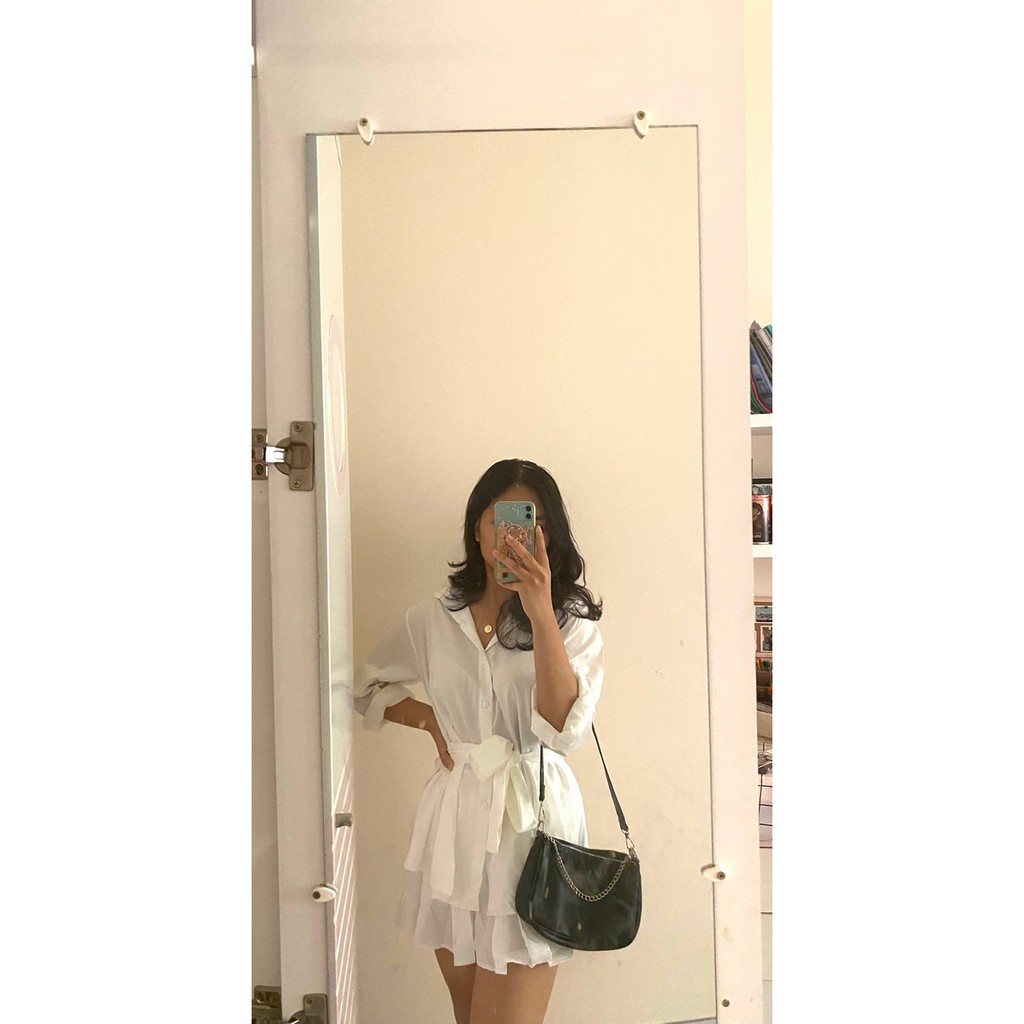 [HÀNG CHẤT ĐẸP] Set váy sơ mi kèm đai buộc có ảnh thật và video  teenstore.365 | BigBuy360 - bigbuy360.vn