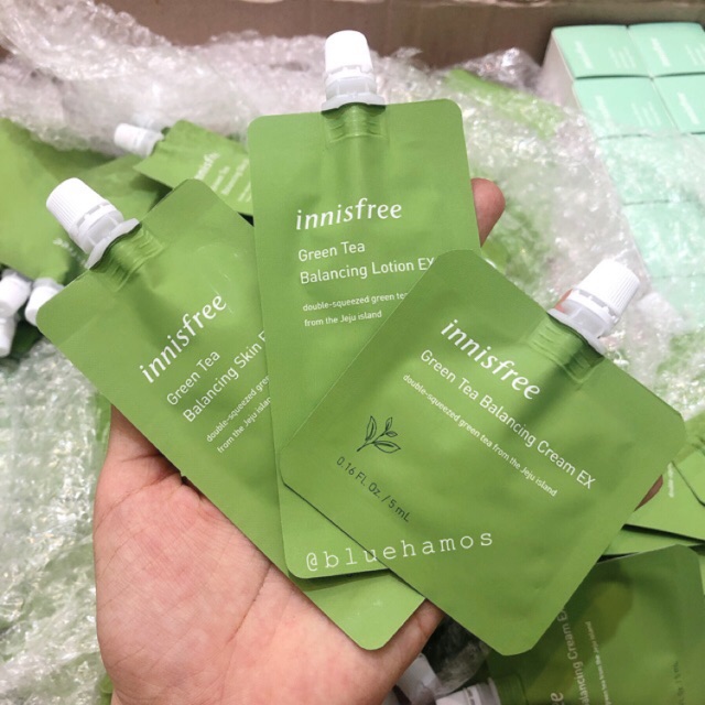 Gói dưỡng trà xanh Innisfree Green tea balancing