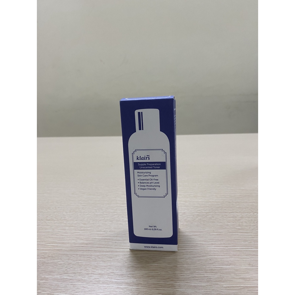 Nước Hoa Hồng Không Mùi Klairs Supple Preparation Unscented Toner 180ml - Dưỡng Ẩm, Làm Mềm Da