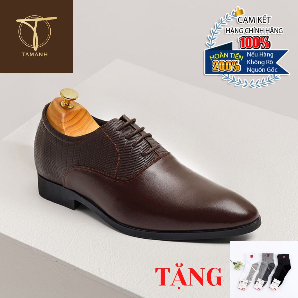Giày tăng chiều cao nam TÂM ANH GCTATC04-2-N Tặng Tất UNIQLO Chính Hãng