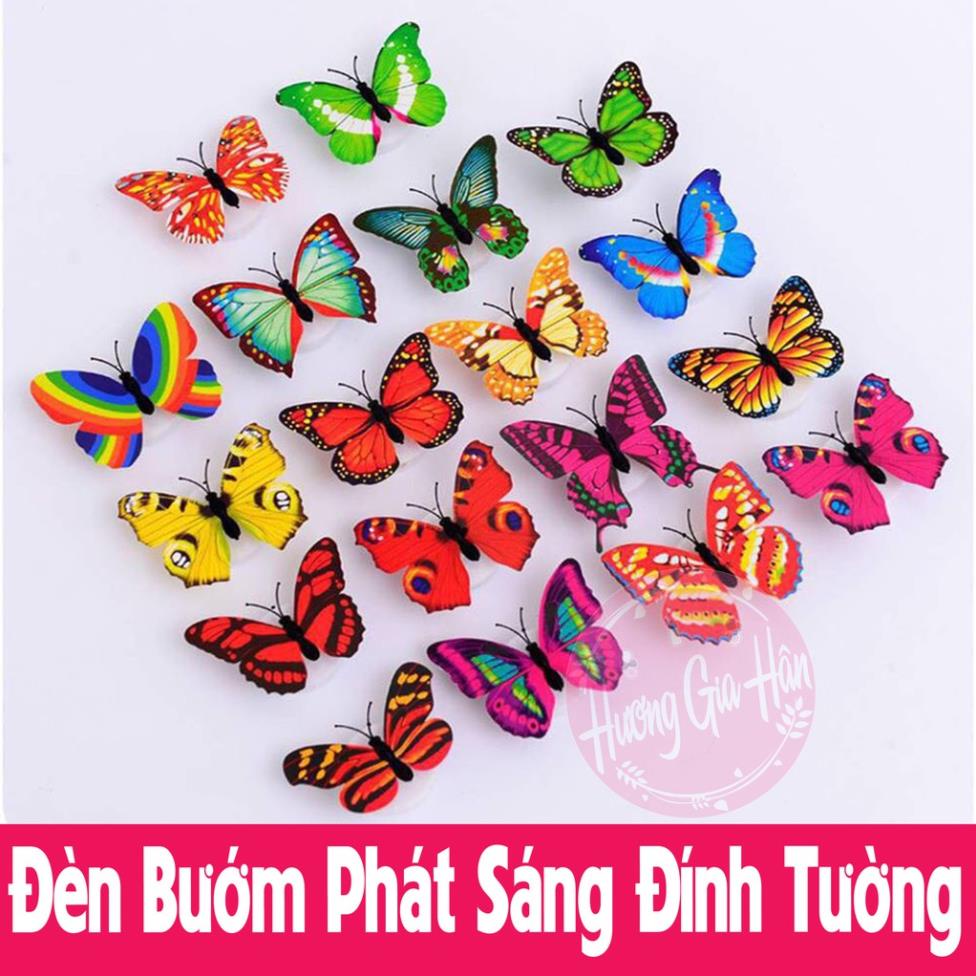 Đèn Led Dán Tường Hình Con Bướm | Đèn Ngủ Led Nháy Nhiều Màu | Đèn Trang Trí Decor [THANH MAI SHOP]