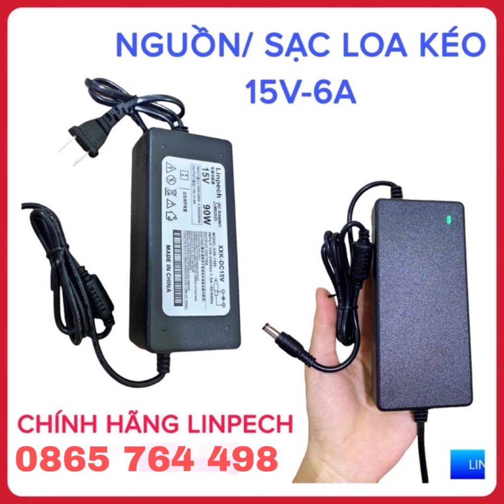 NGUỒN ADAPTER SẠC LOA KÉO 15V6A HÀNG XỊN THÍCH HỢP DÙNG CHO CÁC LOA KÉO CÔNG SUẤT LỚN.