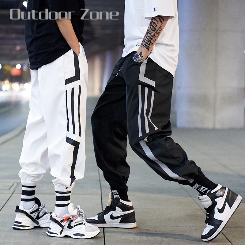 Quần Jogger Thể Thao Lưng Thun Phối Dây Rút Phong Cách Thời Trang Hàn Quốc Cho Nam Giới