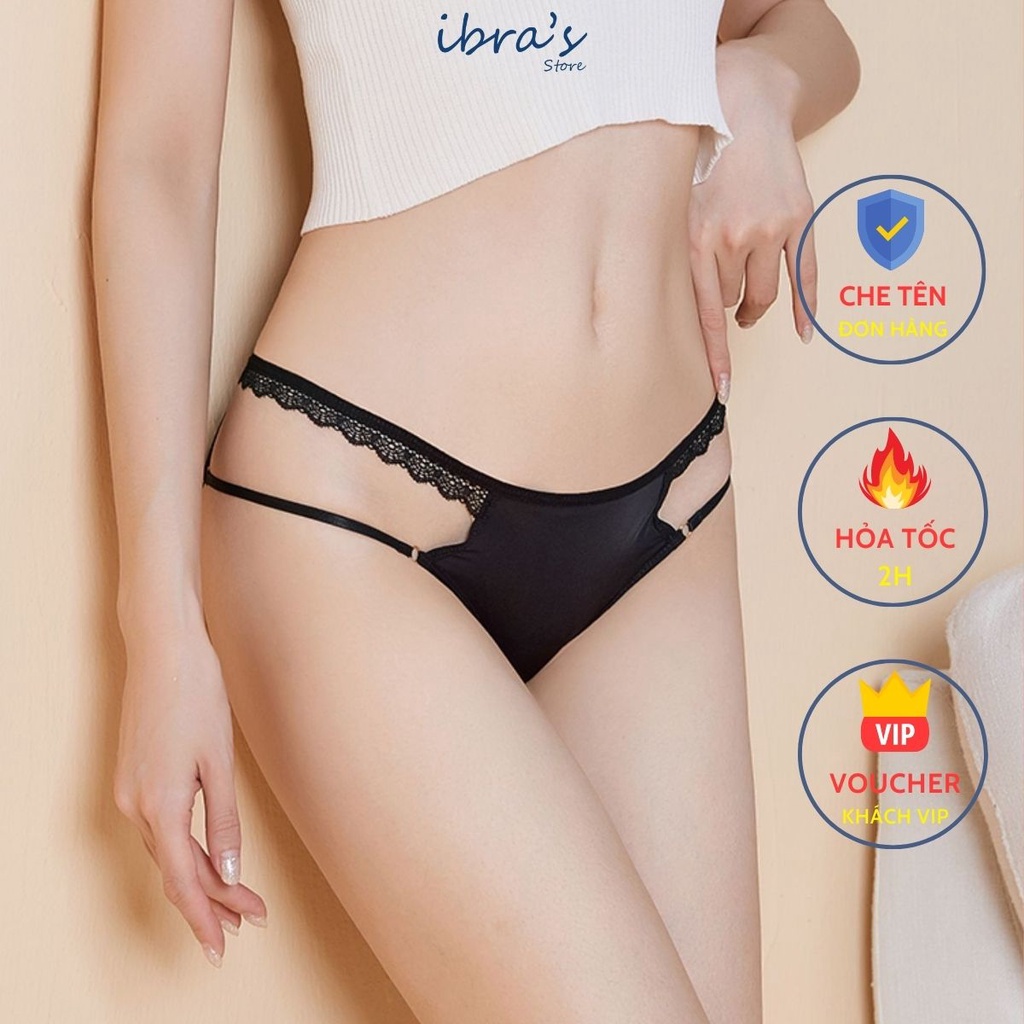 Quần lót nữ sexy iBRA's cotton cao cấp Quần lót gợi cảm dây hông viền ren cute siêu hot vải cotton mềm mại thoáng khí 72