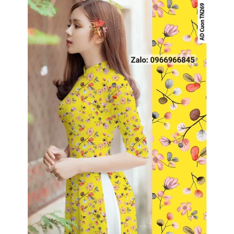Đủ màu áo dài hoa nhí xinh - Áo Dài Hà Nội