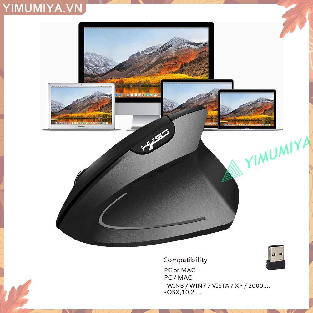 Chuột Quang Học Yi T24 Không Dây Chuyên Chơi Game Dáng Đứng 6 Nút Bấm Tiện Dụng Cho Máy Tính Pc