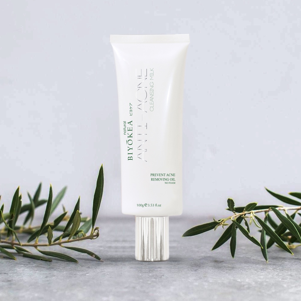 Bộ Mỹ Phẩm Thiên Nhiên Làm Sạch Da Cơ Bản Biyokea I Sữa Tẩy Trang Dịu Nhẹ I Sữa Rửa Mặt Không Bọt size 80/100gr