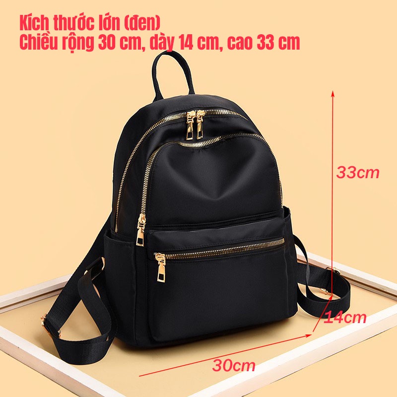Balo Vải Oxford Chống Thấm Nước Màu Sắc Đơn Giản Thời Trang Cho Nữ