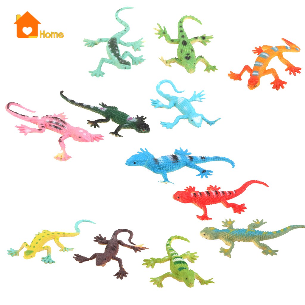 Set 12 Mô Hình Động Vật Thằn Lằn Bằng Nhựa Độc Đáo