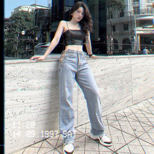 Áo croptop da 2 dây | BigBuy360 - bigbuy360.vn