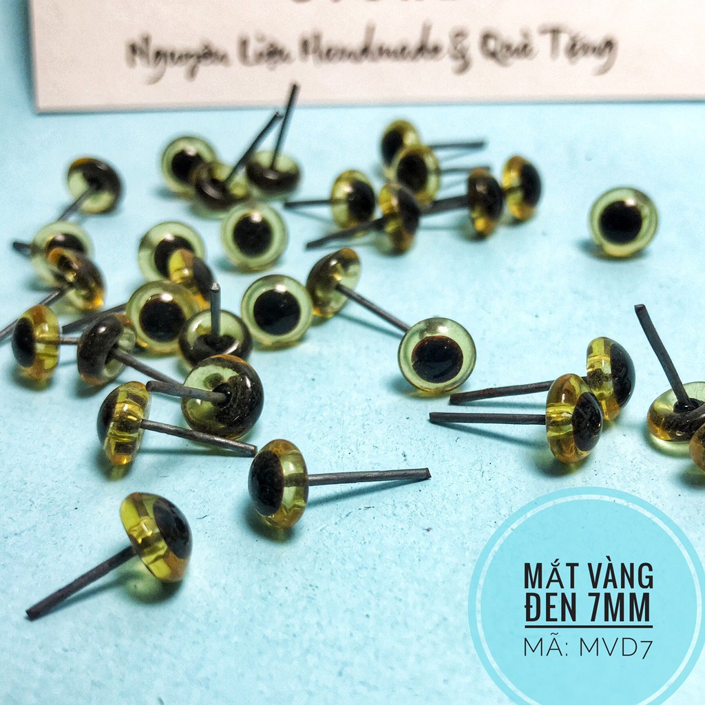 Mắt thú kiểu Tròng Đen viền màu - Hình thật Shop Chụp, mắt để làm đồ trang trí - Mắt Thủy tinh chân thép | BigBuy360 - bigbuy360.vn