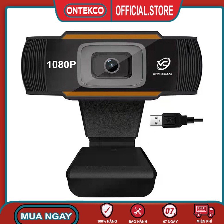 WEBCAM CÓ MÍC 1080P SẮC NÉT - TÍCH HỢP MIC THU RÕ RÀNG- Thích hợp cho việc livestream ,học tập, giảng bài...