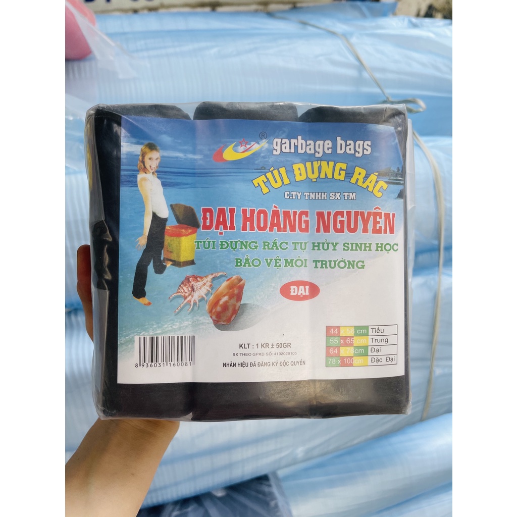 1KG Túi rácđen tự huỷ sinh học loại  Đặc đại - Đại Hoàng Nguyên