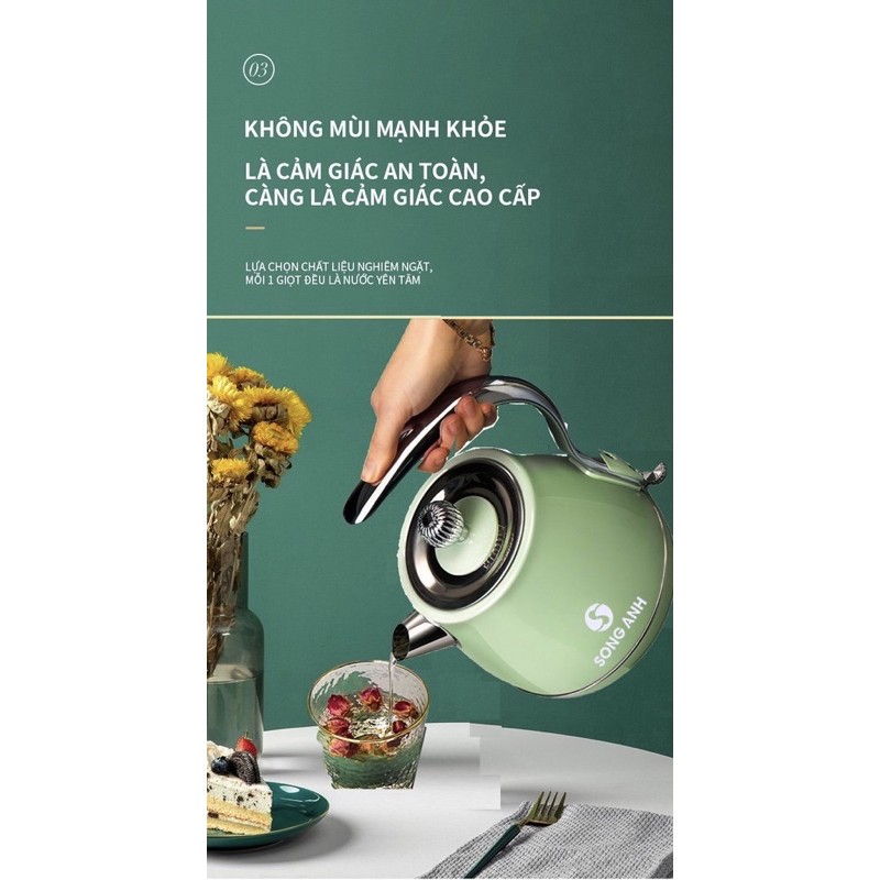 Ấm Siêu Tốc Kiểu Cổ Điển 1.5L Song Anh (SA600) - kèm ảnh thật | BigBuy360 - bigbuy360.vn