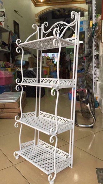 Kệ sắt 4 tầng phun sơn | BigBuy360 - bigbuy360.vn
