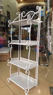 Kệ sắt 4 tầng phun sơn