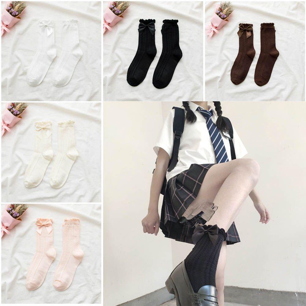 Đôi Vớ Ngắn Phối Ren Và Nơ Dễ Thương Dành Cho Nữ