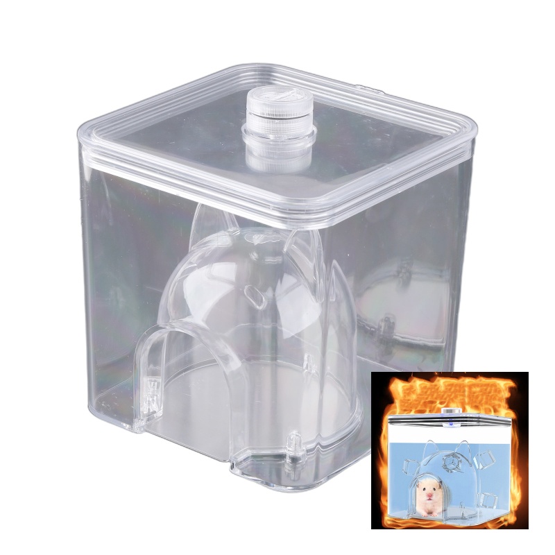Nhà Nuôi Chuột Hamster Làm Mát Mùa Hè Nhỏ Nhắn Hình Khối Nước Đá Khối Cầu Trong Suốt Không Điện Ẩn Mát Mẻ Cho Thú Cưng