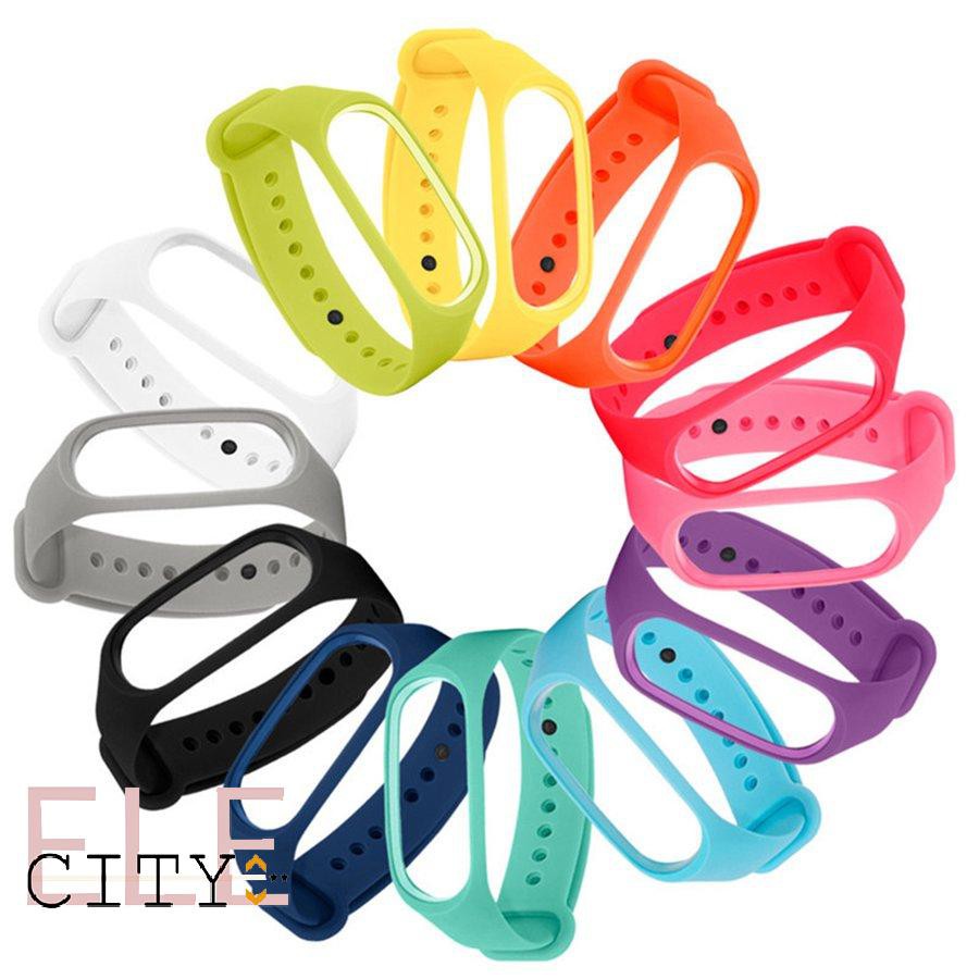 Set 20 Dây Đeo Silicon Mềm Có Thể Điều Chỉnh Cho Đồng Hồ Thông Minh Xiaomi Band 2 3