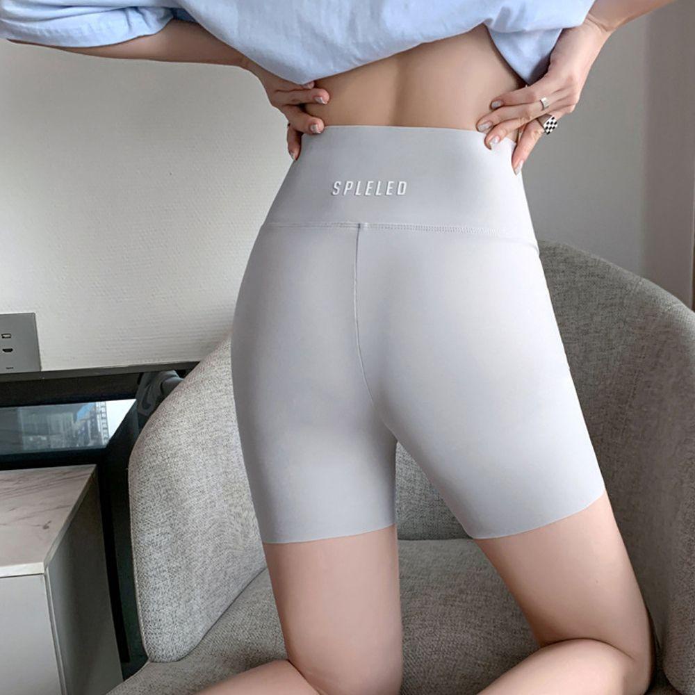 Quần Short Thể Thao Yoga Nâng Mông Lưng Cao Không Đường May Thoáng Khí