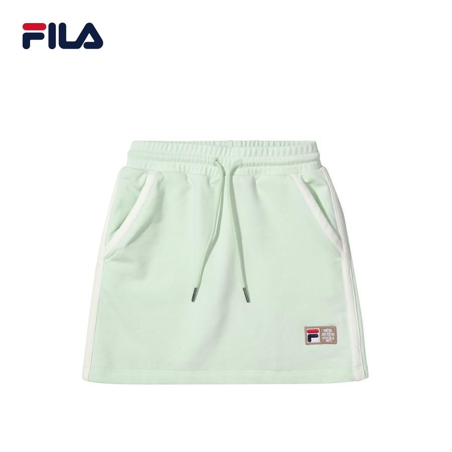 Chân váy thun thể thao trẻ em Fila Milk On The Rock - FK2SKD2M51F-SAG