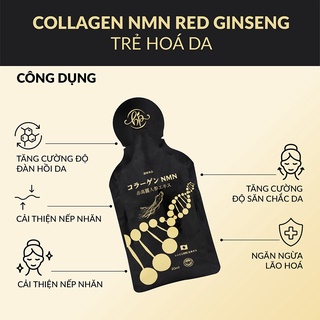 Collagen NMN Red Ginseng Huyền Phi (Hộp 10 gói x 20ml)