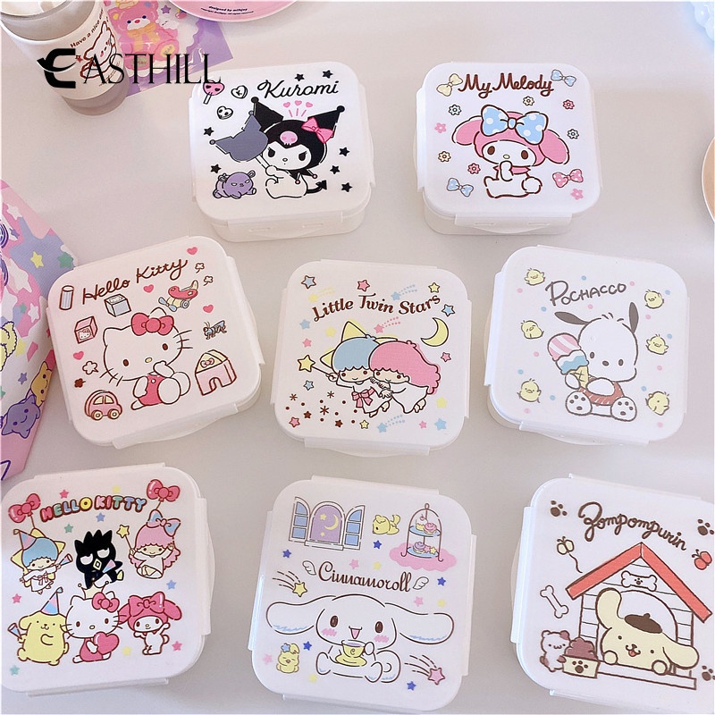 Hộp Đựng Đồ Ăn Trưa Hình Kuromi Cinnamoroll Littletwinstars Dễ Thương 13.5Cm