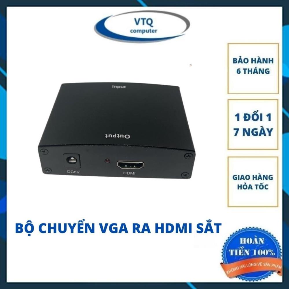 Bộ chuyển VGA to HDMI (sắt), bộ chuyển vga to hdmi sắt chất lượng cao