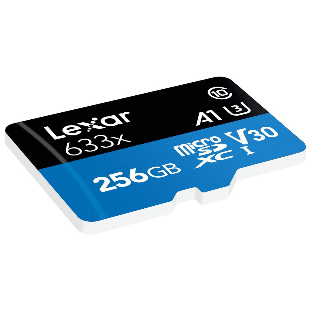 Thẻ nhớ 256GB Lexar 633x micro SDXC UHS-l V30 -100MB/s / Tặng kèm áo thẻ | BigBuy360 - bigbuy360.vn