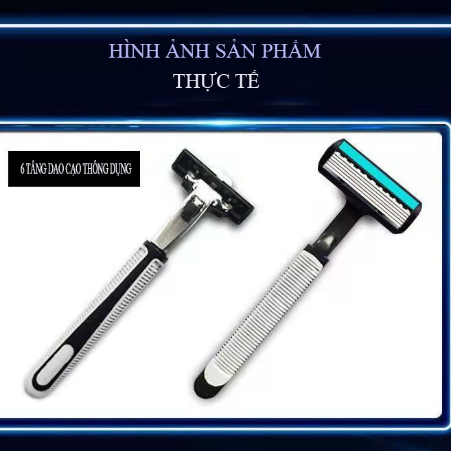 Dao Cạo Râu 18 Lưỡi mỗi lưỡi 6 tầng dao cạo Cho Nam Tặng Kèm 1 Tuýt Kem Tạo Bọt