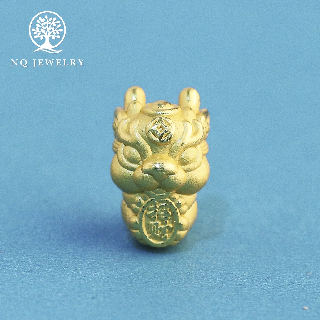 Charm bạc hình rồng xỏ ngang - NQ Jewelry