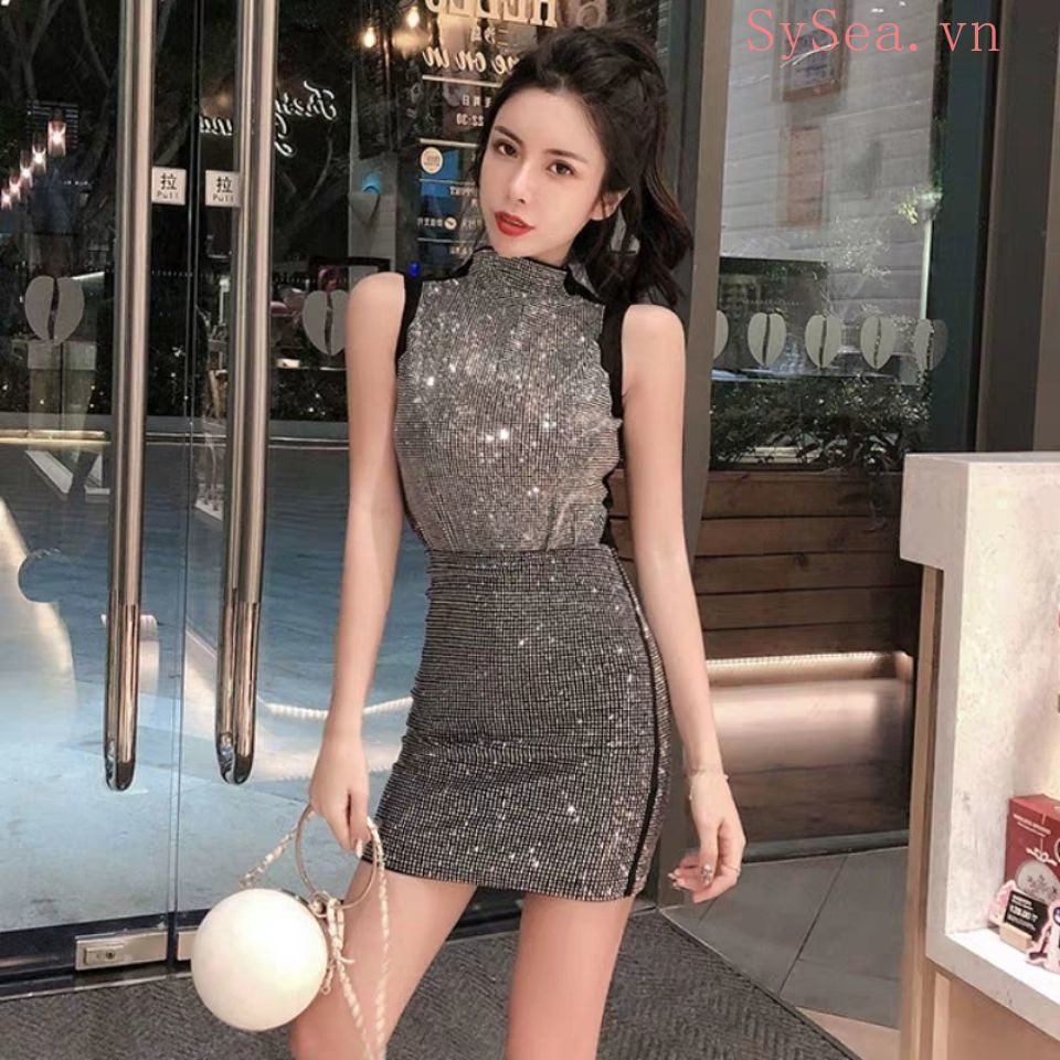 Set áo không tay và chân váy bút chì quyến rũ dành cho phái đẹp