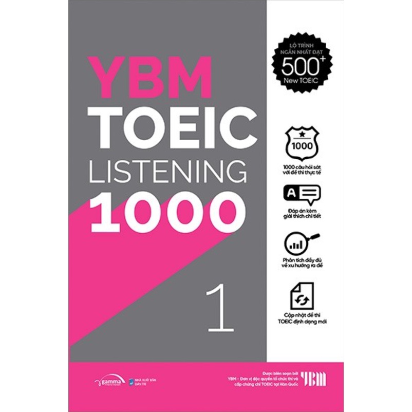 Sách - YBM Actual Toeic Tests LC 1000 Vol 1