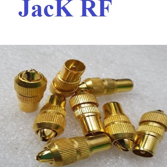 10 Jack INOX VÀNG đầu nối RF Jack  INOX VÀNG cắm Anten loại tốt