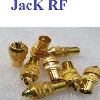 10 Jack INOX VÀNG đầu nối RF Jack  INOX VÀNG cắm Anten loại tốt