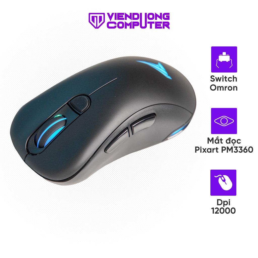 Chuột máy tính có dây Durgod V90 Evo bảo hành 1 tháng Viễn Dương Computer