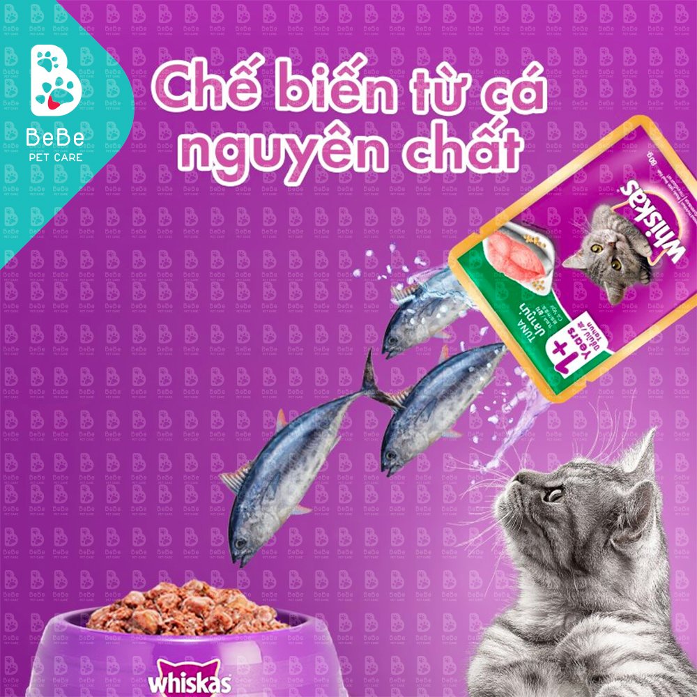 Thức ăn Pate WHISKAS Cho Mèo 85Gr