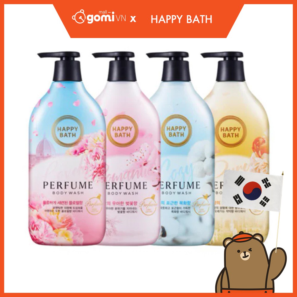 Sữa Tắm HAPPY BATH hương nước hoa thơm mát Perfume Body Wash tại GomiMall