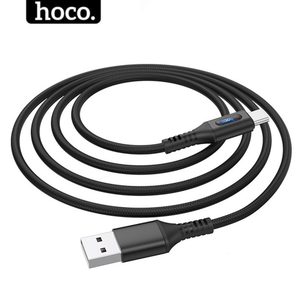 Dây sạc type c Hoco siêu nhanh 3A dài 1m 2m - Cáp typec bọc bù andoird cho samsung xiaomi ..hocomall