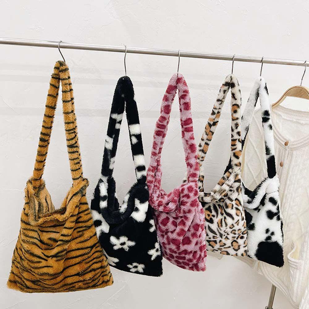 UUMIR Túi Xách Lông Nhung Kiểu Dáng Đơn Giản Xinh Xắn Dành Cho Nữ