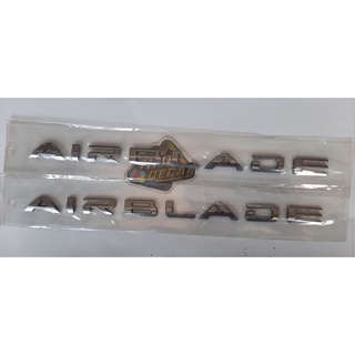 Tem logo air blade chữ nổi màu đỏ/ bạc hàng cao cấp