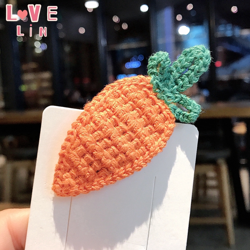 Kẹp tóc hình củ quả xinh xắn dễ thương cho nữ