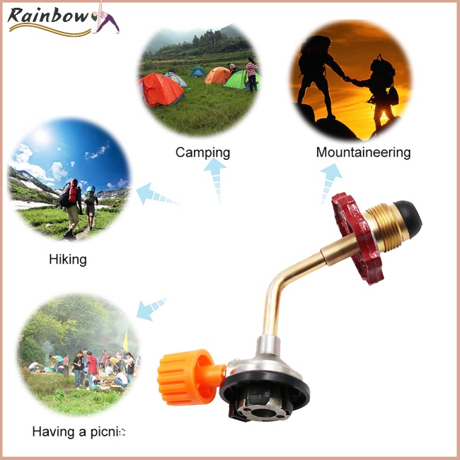 Bộ Van Chuyển Đổi Bình Gas Butane Có Thể Bơm Đầy Lại Dùng Khi Đi Cắm Trại Ngoài Trời