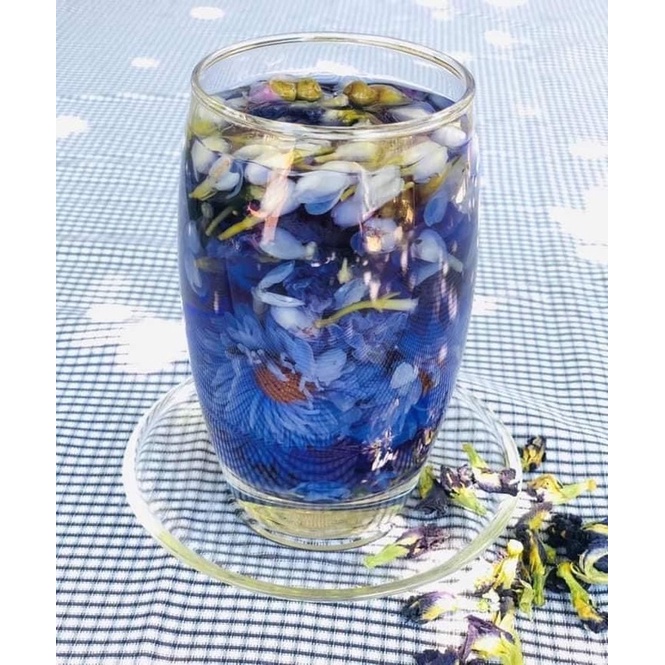 Hoa đậu biếc sấy khô, tạo màu thực phẩm, đồ uống- 100gr