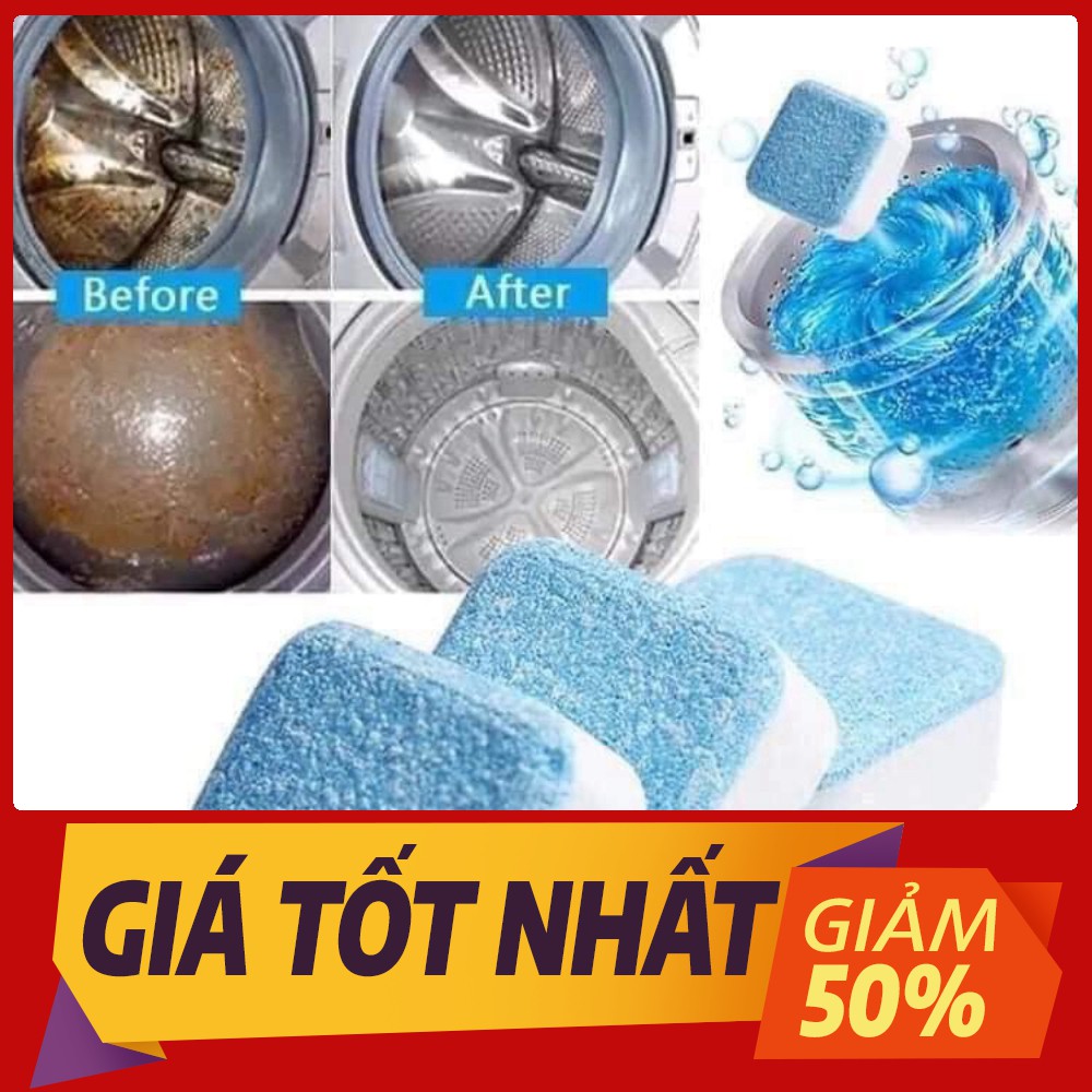 [Sale toàn shop] Hộp 12 viên tẩy lồng máy giặt