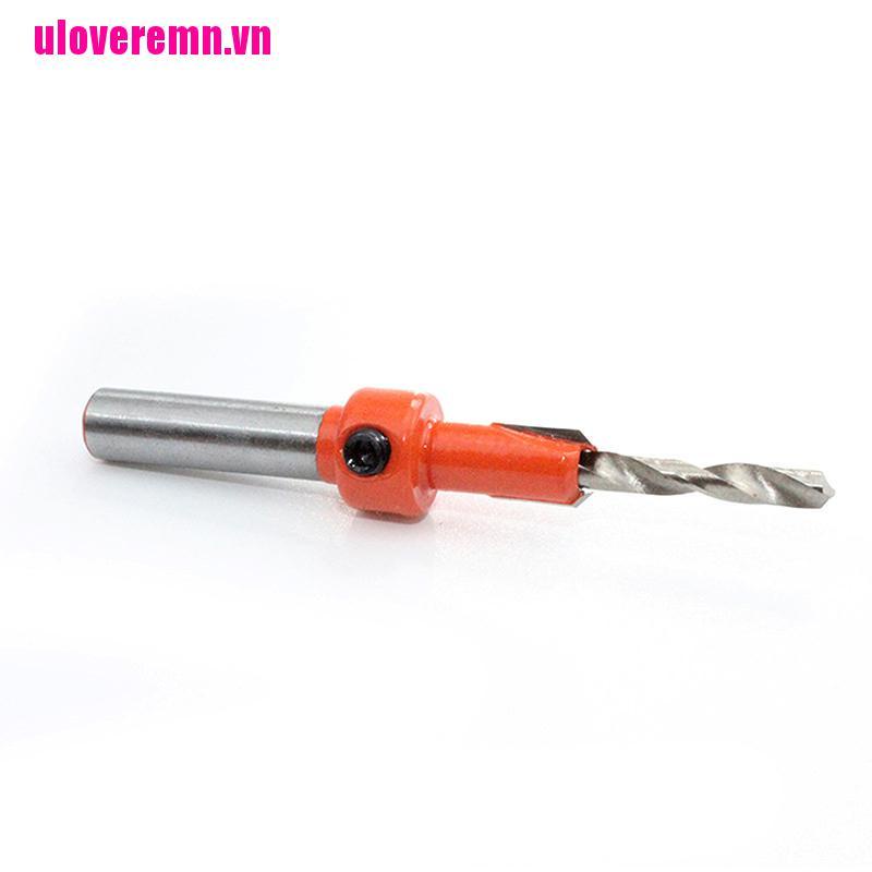 【ulove】5PCS HSS Timber Woodworking Ti Countersink Drill Bit Set Screw Cutter W