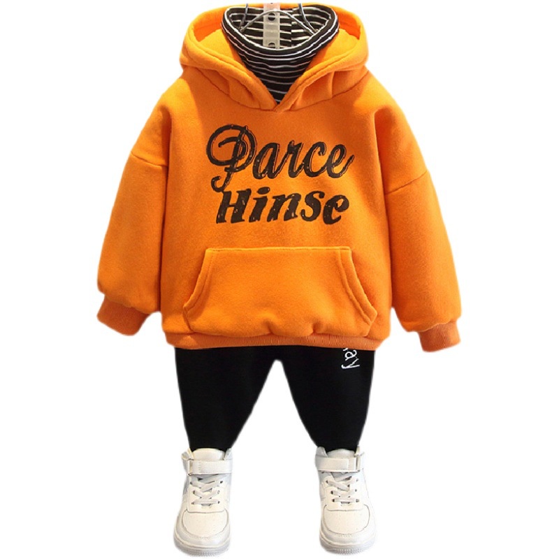 Quần Áo Trẻ Em Áo Hoodie Bé Trai Áo Một Lớp Lót Nhung Dày Dặn Đẹp Trai Cho Bé Trai